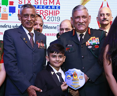 Youngest person honored by the Chief of the Army